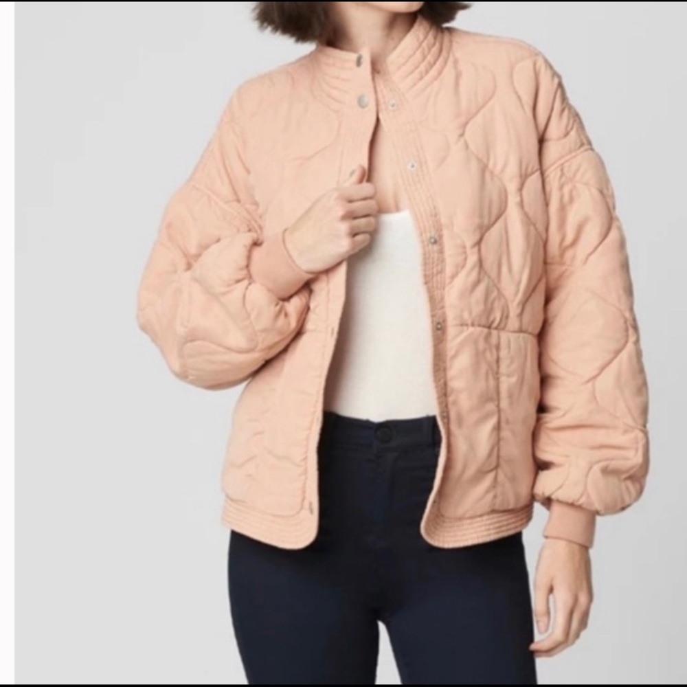 Blank NYC Quilted Pink Bomber